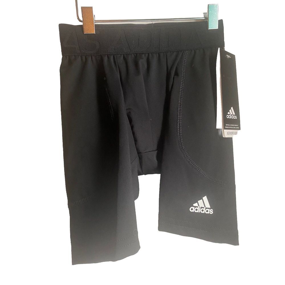 adidas‎ Youth XS Black Football Girdle Compression Shorts Athletic Baselayer NWT
